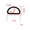 Ventas directas de fábrica hebilla en forma de D accesorios de hardware para maletas hebilla metálica semicircular en forma de D en stock venta al por mayor hebilla en forma de D de aleación transfronteriza
