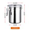 Frasco Sellado de Acero Inoxidable para Café, Dulces, Fruta Deshidratada, Polvo, Leche en Polvo, Frasco para Té, Frasco de Almacenamiento para Cocina, Suministros para Tienda de Té con Leche