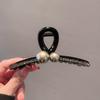 Clip de Garra de Piel de Visón Visón Conejo Oso Sentido Avanzado para Cabello de Mujer en la Parte Trasera de la Cabeza Disco Pelo Otoño e Invierno Pelo Largo Medio Pinza de Tiburón Pasador de Pelo