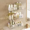 Estante de Almacenamiento para Baño con Patrón de Glaciar sin Taladro, Estante para Inodoro, Estante de Almacenamiento para Baño de Uso Doméstico Montado en la Pared