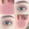 HISYI sombra de ojos líquida mate sensación de niebla suave modificada facial impermeable iluminadora rubor para párpado inferior sombra de ojos monocolor femenina