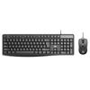Fude 8300 Juego de Teclado y Ratón para Computadora Alámbrico Escritorio Portátil Oficina Mecanografía Externo usb Hogar
