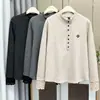 Top Cálido para Mujer Talla Grande de 100 kg, Nuevo Estilo de Moda Invernal, Forro Polar con Puños de Encaje, Camiseta Base 9281