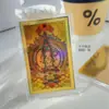 Oro Puro 999 Ocho Santos Patronos Thangka Colorido Pegatinas para Teléfono Móvil Doce Animales del Zodiaco Buda Protectores Pegatinas Doradas Mayoreo