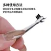 Pinzas para Cejas de Acero Inoxidable con Punta Plana para Venta al por Mayor, Pinzas Inclinadas Antideslizantes, Herramientas de Belleza para Dar Forma y Depilación de Cejas
