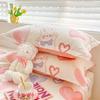 Par de Fundas de Almohada de Algodón Puro, Fundas de Almohada de Algodón Puro para el Hogar de Niños Funda Individual para Relleno de Almohada 48X74Cm Individual Verano 2