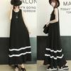 Vestido tipo chaleco modal de versión coreana para mujer de verano, suelto, sin mangas, con vuelo grande, ajustado, talla grande, una generación de cabello
