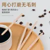 Palitos Descartáveis para Mexer Café Jieanxi, Palitos de Madeira Embalados Individualmente para Leite em Pó, Palitos Plásticos de Duas Pontas para Misturar Café