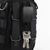 Chaveiro de mochila quadrada em estoque de fábrica com padrão imprimível com clipe traseiro retrátil fivela de puxar fácil carretel para crachá de identificação
