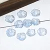 13*14mm Flor de Rosa de Vidrio Transparente como el Hielo Cuentas de Vidrio Cuentas Sueltas Hecho a Mano DIY Joyería Pulsera Cuentas Espaciadoras Accesorios