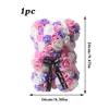 Amazon Cross-Border Popular Natal Novo Produto 24cm Multicor Urso Rosa Decoração de Festa de Feriado em Casa Arranjo