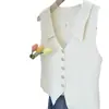 Chaleco de Punto Estilo Coreano Chaleco Fino para Mujer Verano 2024 Chaleco Exterior Chaleco Cárdigan Solapa Sin Mangas Top