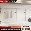 Tienda de Ropa Estante de Exhibición de Acero Inoxidable Espesor Montado en Pared Estantes para Tienda de Ropa de Mujer Colgadores Tienda de Ropa para Niños Perchas para Ropa