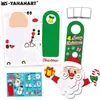 Nuevos Artículos de Gran Venta Transfronterizos: Adornos de Dibujos Animados para Niños, Pegatinas para Tarjetas Navideñas DIY, Set de Regalo para Árbol de Navidad, Marco de Fotos