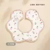 Baberos Impermeables de Muselina para Bebés, Algodón Puro Clase A, Babero en Forma de U para Recién Nacidos, Babero para Saliva de Bebé, Toalla Absorbente Anti-Escupir