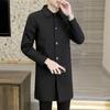Gabardina para Hombre 2026 Otoño Estilo Largo Nueva Marca de Moda Solapa Impermeable Cortavientos Chaqueta para Hombre Tendencia