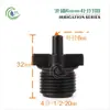4/7 Accesorios para Conector Capilar Juego Completo 47 Conector en T de Doble Barbilla de una Sola Barbilla Tallo de Enchufe Tapa Tapón de Goteo Conexión de Rosca de 4 Puntos