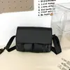 Bolso cruzado de moda transfronterizo para hombre y mujer, bolso de hombro de gran capacidad para el día a día, mochila casual de cuero simple, versátil y a la moda