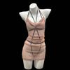 Coleção Especial de Lingerie da Manyu, a Sedutora e Atraente Lingerie Erótica Branca e Rosa, Desejo Puro Saia Modeladora Transparente que Abraça os Quadris 9517