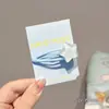 Pinzas para el cabello coloridas, artísticas y coquetas modelo 2025, pinzas de pico de pato estilo universitario para chicas dulces, pasadores para el cabello de estudiante, accesorios para el cabello de alto valor
