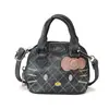 Bolso Nuevo de Comercio Exterior Gato Kt para Niños, Bolso de Mano Acolchado de Mezclilla de Dibujos Animados, Bolso de Hombro Cruzado Estilo Japonés Estilo Ins