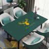 Toalha de Mesa de Couro Impermeável e à Prova de Óleo Anti-Queimadura e Resistente ao Desgaste Doméstica Descartável Base para Mesa de Centro Isolada Estilo Escandinavo