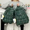Mochila Retro a Cuadros Estilo Japonés para Mujer, Otoño e Invierno, Niñas de Secundaria, Estudiantes de Preparatoria, Bolsa Escolar, Mochila de Clase