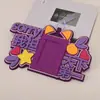 Libro Rojo Pequeño con Estrella no tejido set de tarjetas de tres pulgadas regalo para estudiante colgante mochila llavero colgante