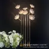 Luces de Camino de Flores de Cristal Transparente Acrílico para Bodas Ambiente Romántico de Boda Decoración del Lugar de la Fiesta Luces Decorativas
