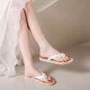 Nuevas Chanclas de Verano Tres Flores para Mujer Resistentes al Desgaste Sandalias Planas de Playa con Tira para Mujer