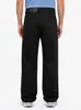 Ropa para Hombre Shanggu: Comercio transfronterizo, exclusivamente para el Sudeste Asiático, jeans de pierna recta negros de moda callejera, estilo americano, corte holgado