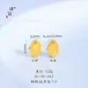 Puzuo Color Fuerte que Conserva 24K Oro Brillante Accesorios para Joyería DIY Colgante en Forma de Corazón Hielo Triturado Bolsa de Dinero Pulsera Collar para Mujeres