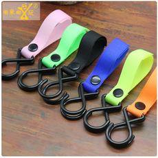 Gancho para carriola estilo botón adhesivo seguridad para bebés niños paraguas para coche accesorios para coche gancho gancho para carriola de bebé