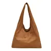 Bolso de Hombro Individual de Gamuza con Estampado de Leopardo Casual 2026 Nuevo Retro Nicho Bolso de Axila Bolso Tote Relajado de Gran Capacidad