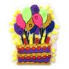 Lindo Portalápices de Dibujos Animados de Pastel de Cumpleaños Portajoyas Parche Adhesivo Suave de PVC Bolígrafo de Bola DIY Bolígrafo Neutro Set de Bolígrafos Set Decorativo