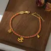 Pulsera de Hilo Rojo del Año del Caballo del Zodiaco 2026 para Mujeres Pulsera de Hilo Rojo Tejida para Mejores Amigos y Parejas Accesorios de Año Nuevo Venta al por Mayor