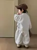 Primavera 2026 Nuevo Estilo Traje Sencillo Estilo Coreano para Bebé Niño Sudadera de Manga Larga Pantalones Casuales de Moda Conjunto de Dos Piezas de Primavera para Bebé
