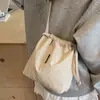 Bolso Pequeño Casual Japonés y Coreano para Mujer 2026 Nuevo Ligero Versátil Bolso Cruzado Deportivo con Cordón Bolso de Hombro Simple