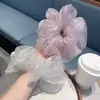 Scrunchie Grande de Malla con Pedrería Estilo Coreano Cielo Estrellado Elegante de Alta Gama Goma para el Cabello Nuevo Accesorio para Peinados 2026