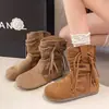 Botines Retro Maillard con Flecos Birkenstock para Mujer 2026 Nuevos de Primavera Versátiles Adelgazantes Botas de Moda Venta Caliente Botas Caídas
