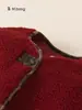 Ropa para Niños Youbao Ropa de Año Nuevo para Niños Invierno Rojo Ropa para Niños Grandes Estampado de Leopardo Moda Chaqueta de Felpa para Niñas