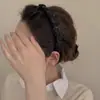 Diadema Negra de Corona Alta Dentada para Mujer 2025 Nuevo Estilo para Uso Diario Pasador Goma para el Cabello Accesorios para el Cabello para Lavarse la Cara