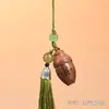 Palo de rosa amarillo africano tallado hueco calabaza sachet jarrón colgante difusor adorno llavero colgante