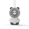 Ventilador de escritorio pequeño con carga USB, mini ventilador de escritorio con dibujos animados para estudiantes, linda mascota, ventilador eléctrico de mano, regalo al por mayor