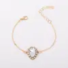Pulsera transfronteriza europea y americana de esmeralda y diamante con formas de corazón, ovaladas, de lágrima, cuadradas y redondas, joyería de moda para novia al por mayor