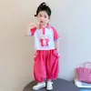 Conjunto de Verano para Niñas 2026 Nuevo Bebé Camisa Polo de Verano Manga Corta Conjunto de Dos Piezas Ropa Deportiva de Dibujos Animados para Niños