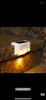 Luzes de Degrau Solares Transfronteiriças, Luzes em Forma de Sete, Luzes LED à Prova d'Água para Exterior, Decoração de Jardim, Luzes de Degrau de Cerca, Luzes de Parede