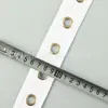 Cinta de Ojal Grande de Algodón Puro con Ojales Plateados, Accesorios para Ropa, Decoraciones para Sombreros, Accesorios para el Cabello