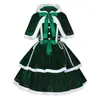 Talla Europea Más Vendida Medieval Lindo Dulce Tirantes Fiesta Temática Navidad Disfraz Cos Escenario Rendimiento Atuendo