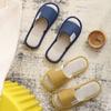 Pantuflas de madera para interiores, absorbentes del sudor y sin sabor, de lino para mujer, para las cuatro estaciones, antideslizantes, universales para parejas, para hombre.